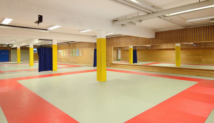 Innenansicht der Dojo-Halle des TV Cannstatt in Stuttgart-Münster