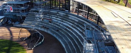 Baufortschritt TV Centrum im November 2022