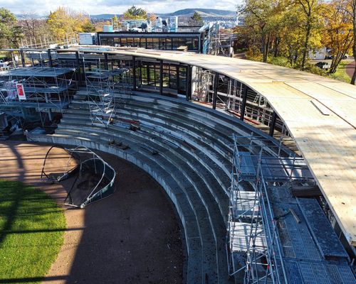 Baufortschritt TV Centrum im November 2022