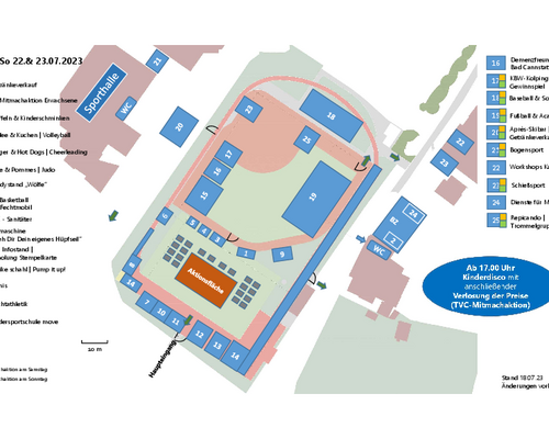 Geländeplan Sommerfest 2023