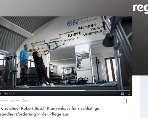 Der TVC unterstützt das Robert Bosch Krankenhaus bei preisgekrönter Gesundheitsförderung