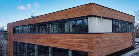 Baufortschritt TV Centrum im Januar 2023