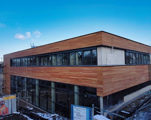 Baufortschritt TV Centrum im Januar 2023