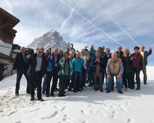 Skiausfahrt in die Dolomiten