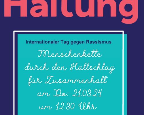 Aktion am Tag gegen Rassismus im Hallschlag