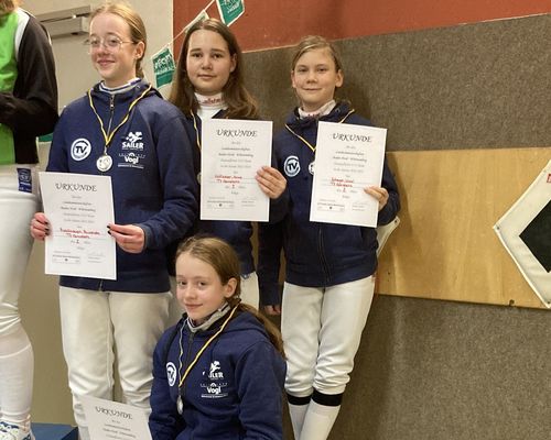 Vizelandesmeister im Damenflorett U15!