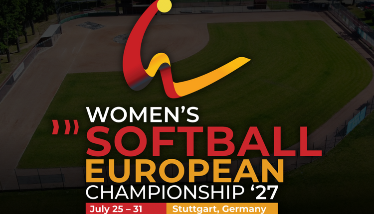 Grafik zur Volunteer-Suche für die Softball Europameisterschaft 2027 beim TV Cannstatt und den Stuttgart Reds.