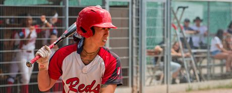 Makea-Al Kaluau von den Stuttgart Reds bei den Softball-Bundesliga-Playoffs gegen Paderborn