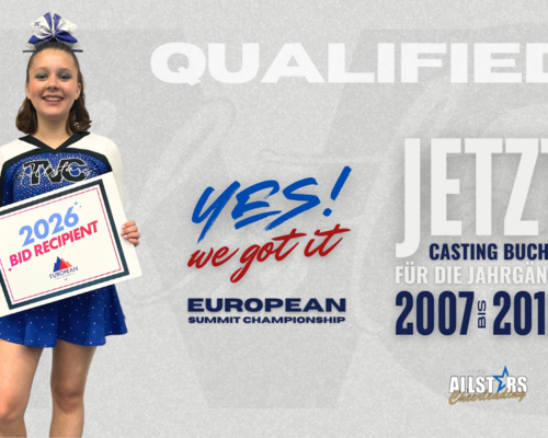 Juniorteam qualifiziert sich für die EUROPEAN SUMMIT 2026 in Portugal