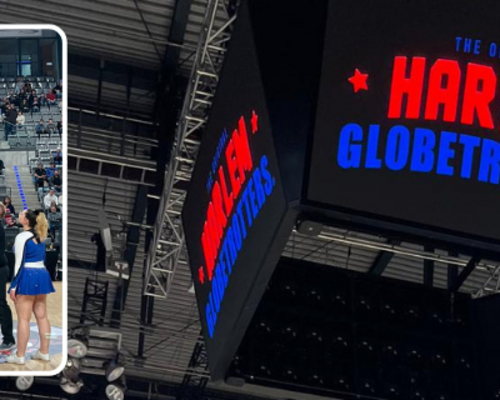 Cheerleader bei den Harlem Globetrotters