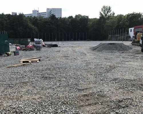Neue Eindrücke vom Bauvorhaben "Kunstrasenplatz"