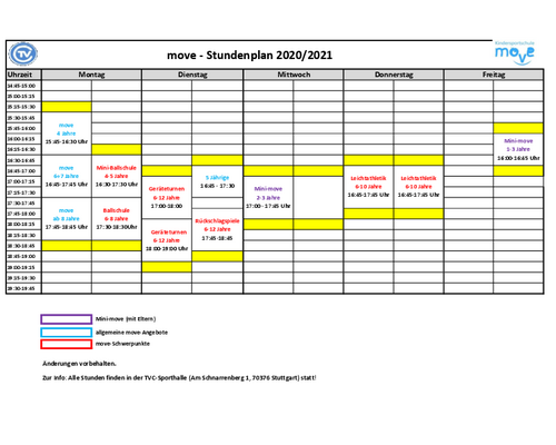 move-Schuljahresinformationen 2021/2022
