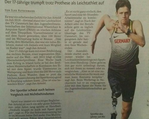 Jan Nic Arnold wird Sportler des Jahres