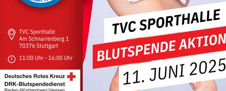 Blutspendeaktion beim TV Cannstatt – Gemeinsam mit dem DRK Leben retten