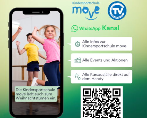 Jetzt neu: WhatsApp-Kanal der Kindersportschule move!