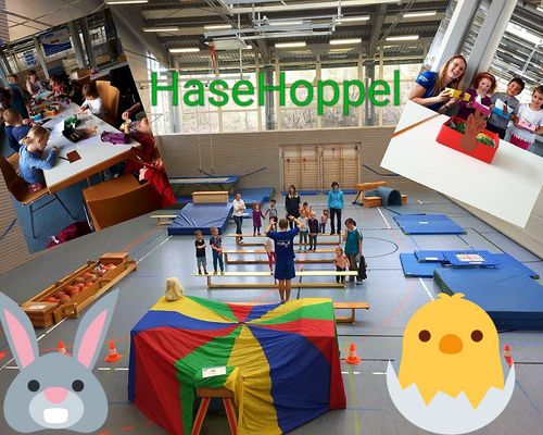move Kinder helfen Hase Hoppel